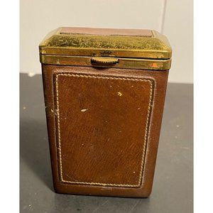 Vintage Rolfs Brown Leather Cigarette Case Holder  MCM